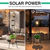 MXwcy Solar Lights Outdoor with LED Edison Bulbs, Solar Floor