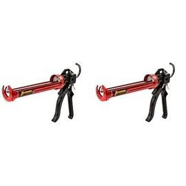 Newborn 250 Super Smooth Rod Revolving Frame Caulking Gun, 1/10-Gallon Cartridge Capacity, 18:1 Thrust Ratio (2-(Pack))