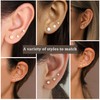 DORANA 3 Pairs Small Gold Stud Earrings for Women Hypoallergenic