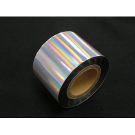 Murata Gold Foil "Gleaming Gleam" Hologram Foil for Foil Stamping Machines (Silver, Plain Pattern) [Business Cards/Paper Crafts] 166.4 ft (50 m)