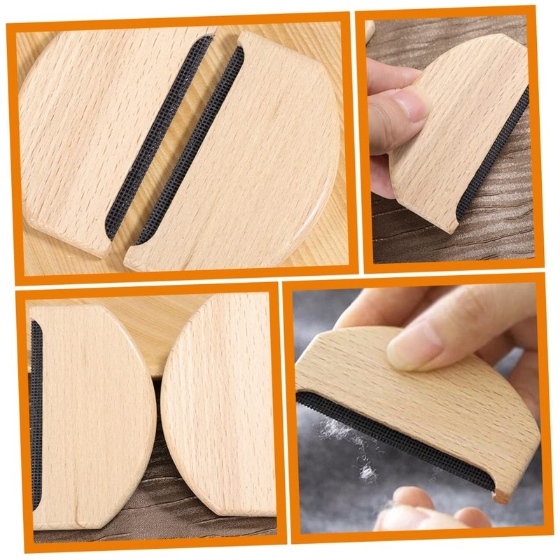 ORFOFE 3Pcs Portable Clothing Shaver Manual Lint Remover Tools for
