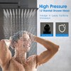 PDPBath 12" Rainfall Shower Head with Handheld Spray, Dual Rain