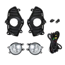 labwork Fog Lights Assembly Replacement for 2019 2020 2021 Toyota Rav4 with Bulbs Switch Wiring Kit