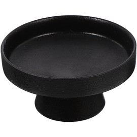 DOITOOL Pedestal Bowl 5inch - Black Ceramic Footed Bowl Fruit Bowl for Kitchen Counter - Decorative Bowl Fruit Bowl Key Bowl for Countertop, Table Centerpieces, Serving for Party