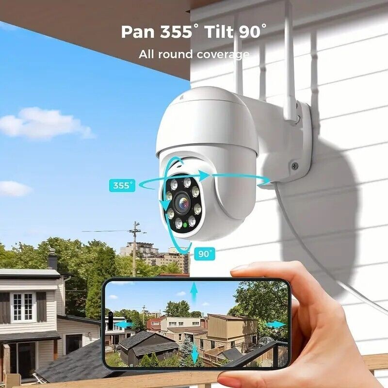 Sansco 6MP Wireless Home CCTV System WIFI PTZ 2-Way Audio