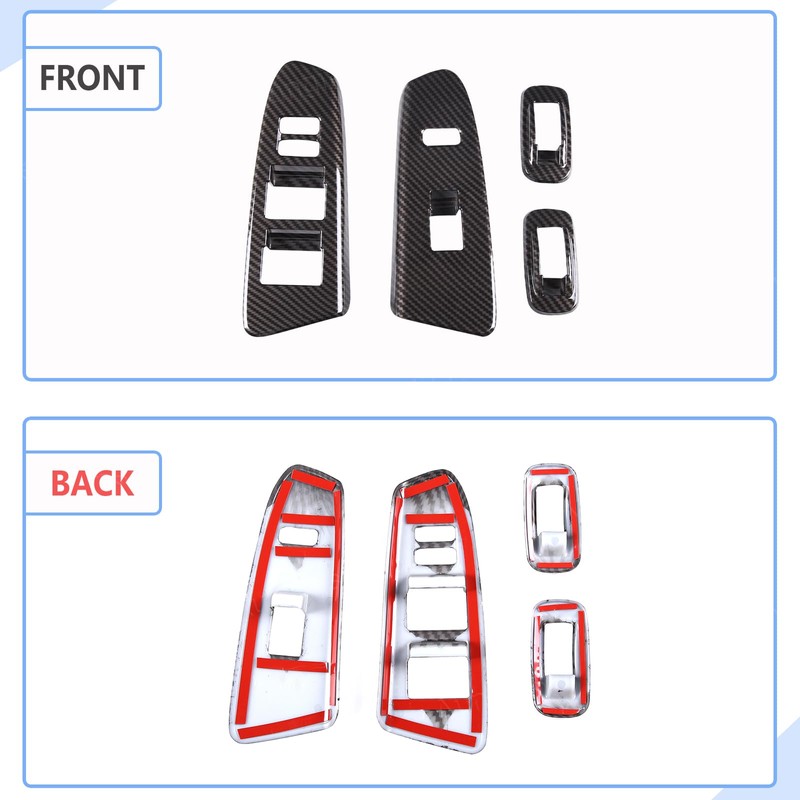 Aunginsy Car Door Window Glass Lift Button Panel Trim Cover