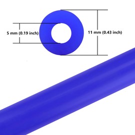 Ucreative 10FT ID 3/16" (5mm) High Temperature Silicone Vacuum Tubing Hose 130PSI Max Pressure Blue