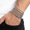 6Pcs Stainless Steel Bracelets for Women Silver Chain Bracelet Set
