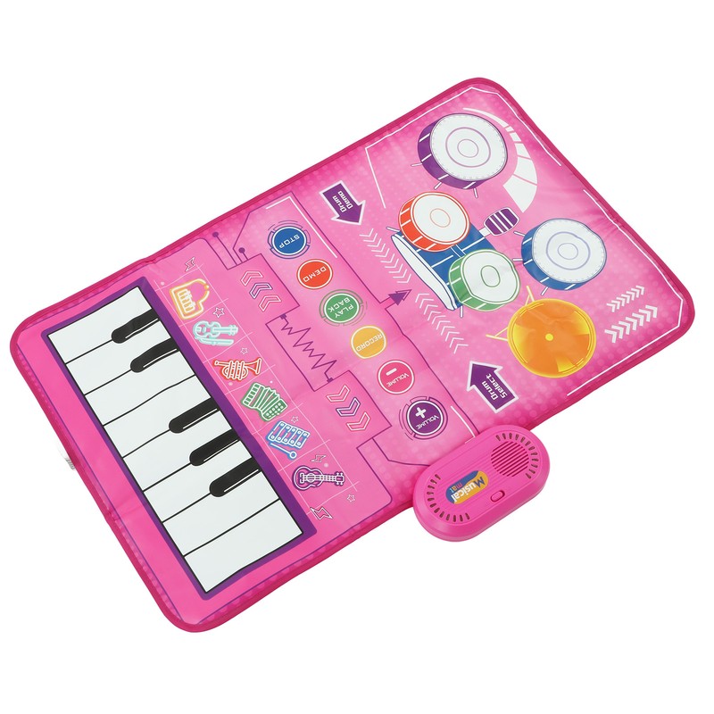 2 in 1 Touch Piano Drum Mat Early Educational Portable