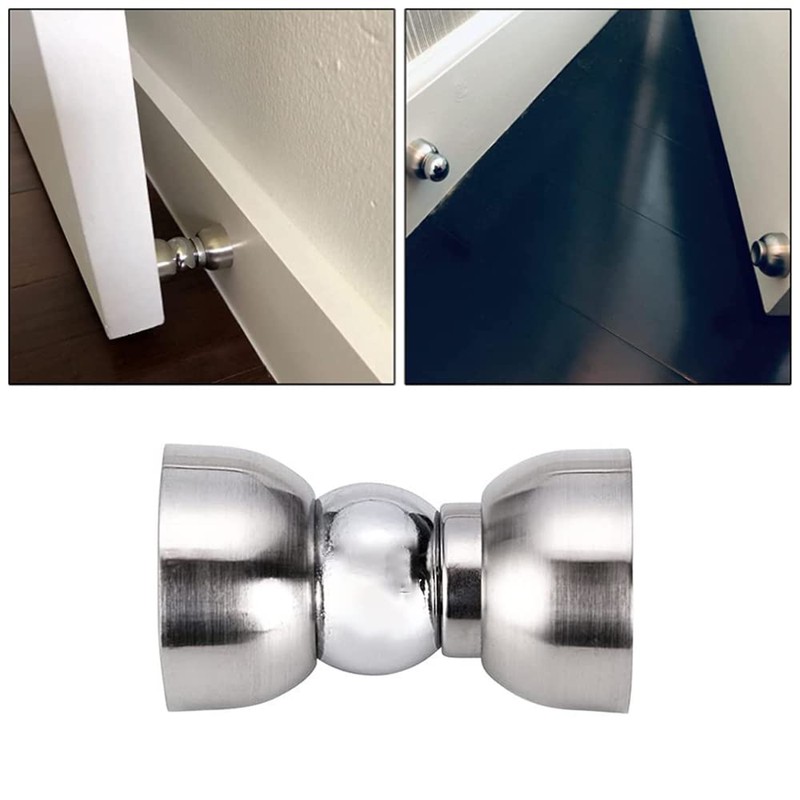 6PCS Stainless Steel Magnetic Door Stopper, Mini Door Stop for
