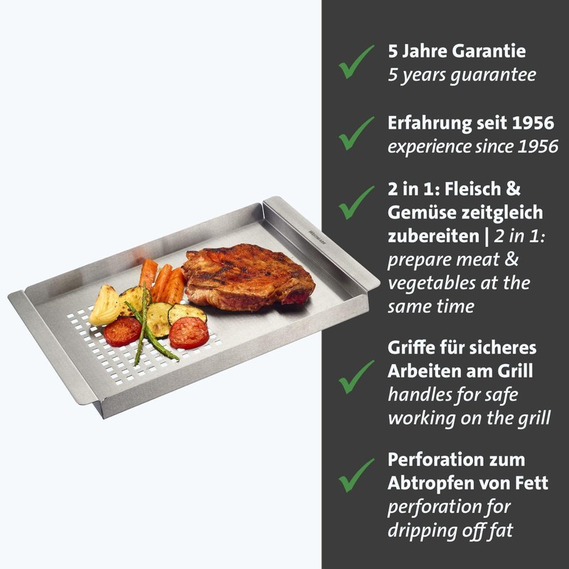 Westmark Grill Tray 2 in 1 - Versatile Grill Tray