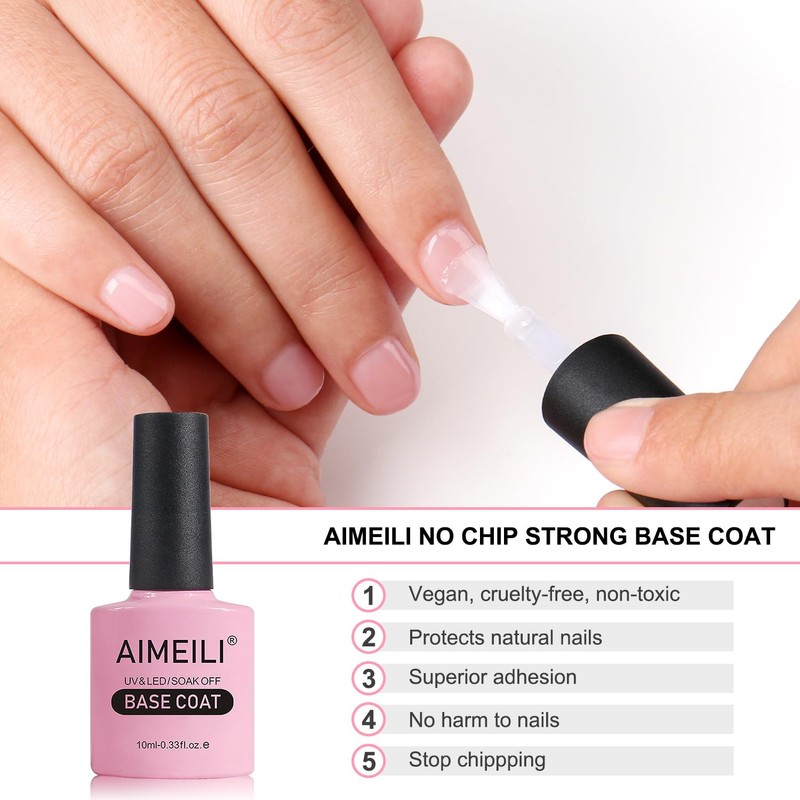 AIMEILI Soak Off U V LED Hema Free Cruelty Free