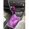 YEHICY Universal Shift Knob Shifter Boot Dust Cover Purple Canvas