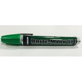 DYKEM Brite-Mark 40 Paint Marker/Valve Action, Green, Bold, Bullet Tip, 5 Pack, MARKING PEN, MARKING TOOLS