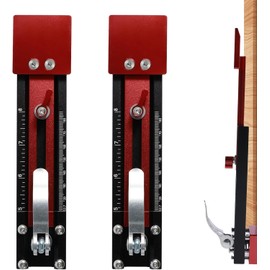 Siding Installation Tools, 2PCS Siding Mounting Kit Lap Siding Gauge Tool, Durable Siding Tools with Adjustable Reveals Aluminum Alloy Sliding Mounting Gauge with Clear Standard Scales