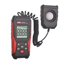 predolo Digital Light Meter Lux Meter LCD Display High Precision Photometer Luxmeter Handheld Lux Meter for Planting Factory Outdoor Home, Split 200000LUX