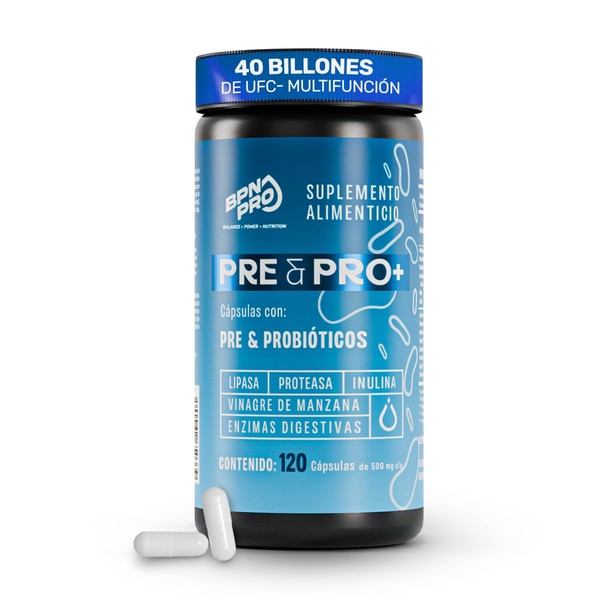BPN PRO Probioticos y Prebioticos Cpsulas Naturales con Enzimas Digestivas,