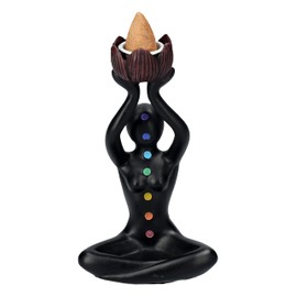 Pacific Giftware Chakra Figurine Backflow Incense Burner | Backflow Waterfall Incense Holder Statue