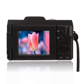 1080P Digital Camera for Photography, 16MP Smart Micro SLR Digital Camera with 16X Digital Zoom, Anti Shake Portable Travel Camera with 2.4 Inch HD Display for Selfie Vlogging