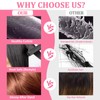 Clip in Hair Extensions Real Human Hair, Seamless Human hair