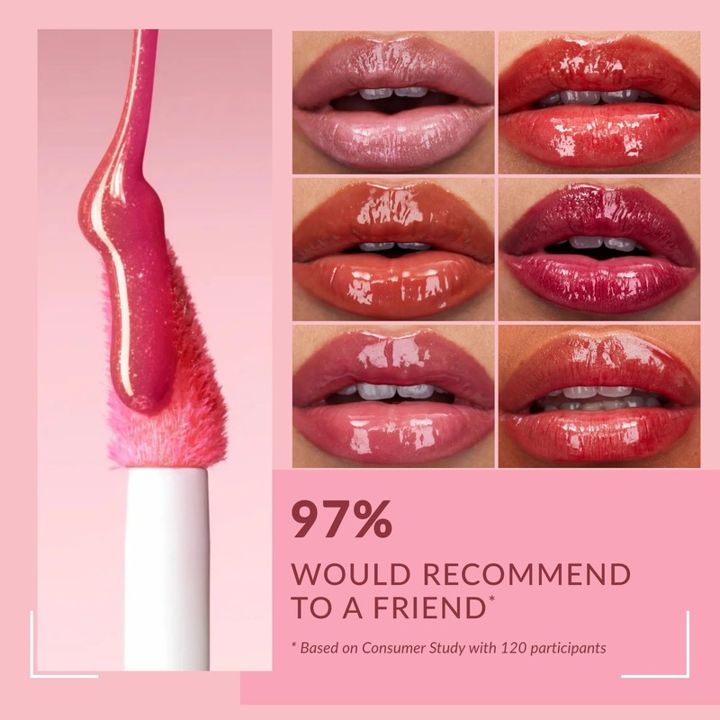 Avon Lip Gloss with Peptide Serum, Hydrating and Plumping with