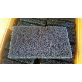 Tough Guy BLUE EXTRA HEAVY DUTY ABRASIVE SCOURING PADS 3 1/2" x 6" x 1/2" (( TWO PADS ))