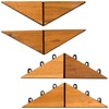 Interlocking Deck Tiles Herringbone 4 Pack Edge Tile - Non-Slip