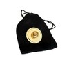 Basketball (F) Gold Plated Domed Lapel Pin Badge in Bag