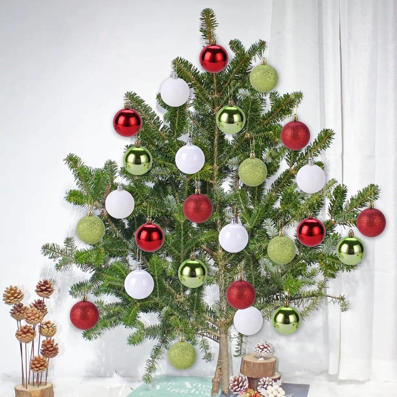 30ct Halloween Ball Ornaments, 2.36" Shatterproof Halloween Tree Decorations, Perfect