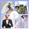 Bettinay 24 PCS Stretchable White Cotton Gloves, Work Cotton Gloves