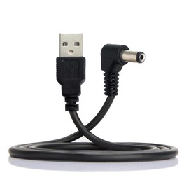 CY Cable USB2.0 A Type Male to Right Angled 5.5 x 1.5mm DC 5V Power Plug Barrel Connector 90 Degree Charge Cable