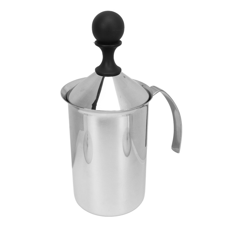 Coffee Frother Double Layer Versatile Manual Stainless Steel Milk Foamer