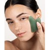 GUA SHA DE CUARZO VERDE - Herramienta de masaje facial