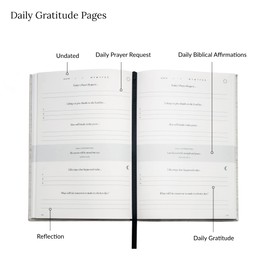Christian Daily Prayer & Gratitude Journal, Daily Planner, Biblical Affirmations, Prayer Requests, Prayer Journal, Bible Journal For Women & Men