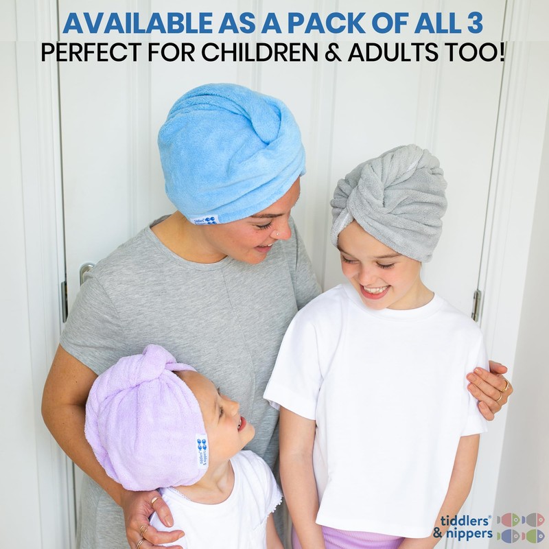 tiddlers & nippers Super Absorbent Hair Wrap Twist Towels |