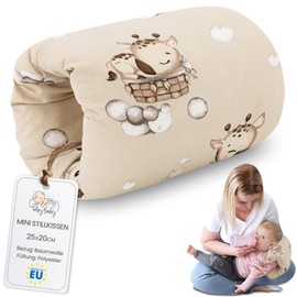 Nursing Pillow Small Breastfeeding and Nursing Pillow for Travelling 20 cm - Nursing Muff Arm Pillow and Positioning Pillow Baby Arm Nursing Pillow Made of Soft Cotton Giraffe