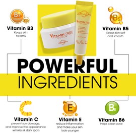 100% Certified Vegan Vitamin Tree Cream. Contains Vitamin C, Provitamin B5, vitamin E & B3. Effective Against Acne & Dark Spots and Sun Damage. Anti-Aging, Anti-Wrinkle Day and Night Cream with Natural Ingredients. 1,69 oz – Made in Korea (Face Cream)