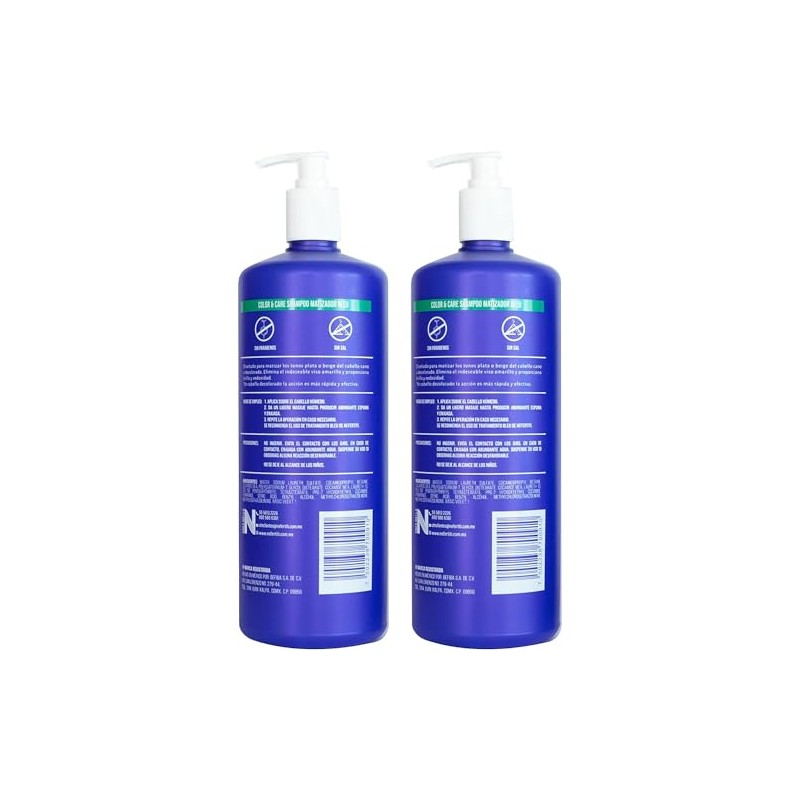 Shampoo Matizador Bleu Neferti 1L by Gaero | Intensifica Tonos