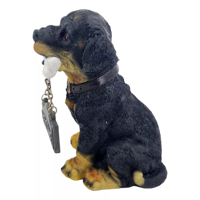 Treasure Co Trio Rottweiler Welcome Statue 6 in Resin Guard