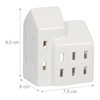 Relaxdays Ceramic Tea Light House, Light House for 1 Tea