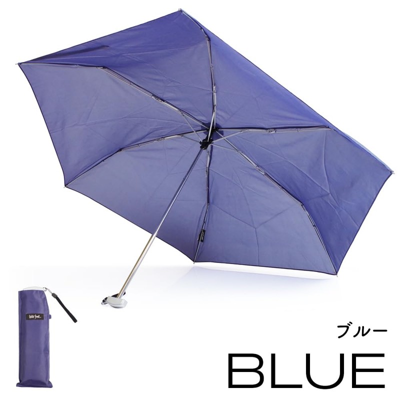 Waterfront Pocket Flat 50 Ultra Thin Folding Umbrella, blue