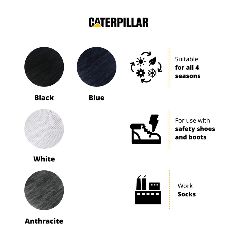 Cat erpillar Men's Socks, 12 pairs of black