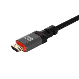 Monoprice 8K Certified Ultra High Speed HDMI Cable - 3 Feet - Black | Braided - HDMI 2.1, 8K@60Hz, 4k@120Hz, 48Gbps, HDR, VRR, CL3 in-Wall Rated