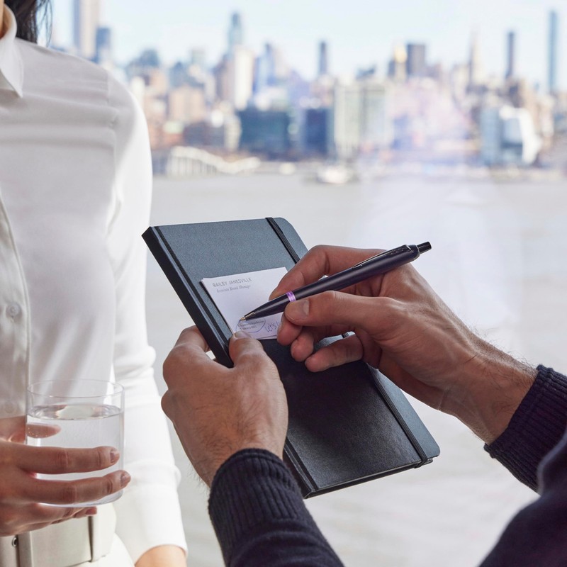 Parker IM Premium Ballpoint Pen | Matte Black with Amethyst