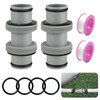 hicoosee Pack of 2 Pool Hose Connectors 38 mm with