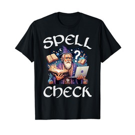 Funny Renaissance Festival Knight Spell Check Design T-Shirt
