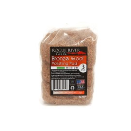 Rogue River Tools Bronze Wool Pads - Medium (3)