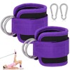 Ankle Straps for Cable Machine,Attachments Gym Ankle Cuffs with Neoprene