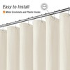 Gibelle Long Shower Curtain 72 x 78, Tall Waffle Weave