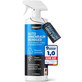 PRINOX® Profi Auto Innenraum Reiniger 580ml für die Innen Reinigung von Kunststoff, Polster, Leder & Fenster - Premium Innenraumreiniger - Cockpit Reiniger Konzentrat & Autositz Reiniger
